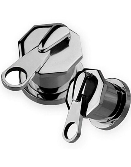 Zip It Sølvfarget Piercing Plugg Strl 1.6 mm