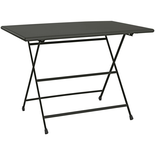 EMU Bord Sunny rektangulært 110x74x70 cm; 110x70x74 cm LxBxH ; Bordplate Antrasitt Ramme Antrasitt; Rektangulær