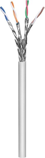 INTELLINET INT Bulk Cable, Cat6a, SFTP, Solid, 305m Reel, 23 AWG, Gray