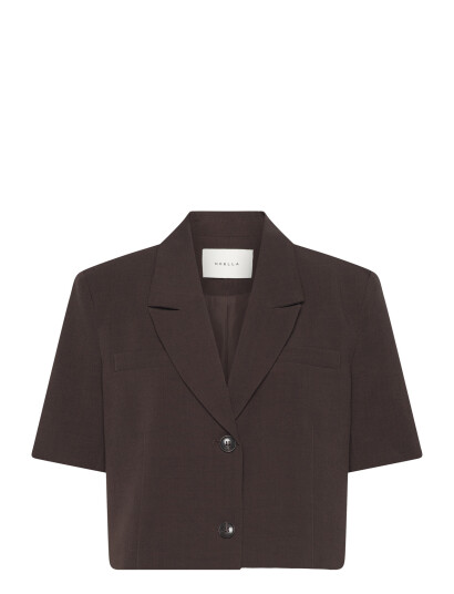 Noella N Leanne Crop Blazer   Brown   XL
