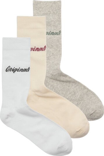 Jack & Jones Jacnorrebro Tennis Socks 3 Pack White ONE SIZE