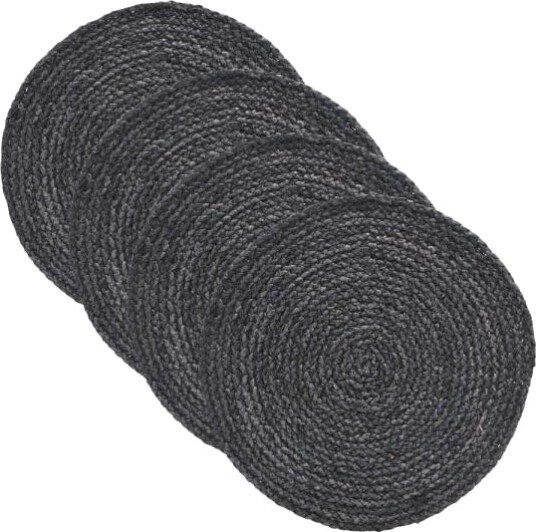 House Doctor - Circle bordbrikke 38 cm 4 stk grå