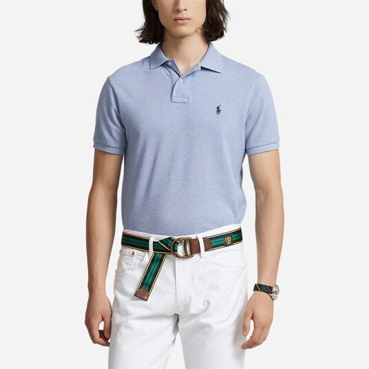 The Iconic Mesh Polo Shirt Isle Heather The Iconic Mesh Polo Shirt Isle Heather