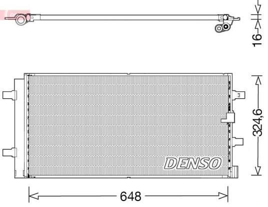 Kondensator DENSO DCN02044 Kondensator DENSO DCN02044