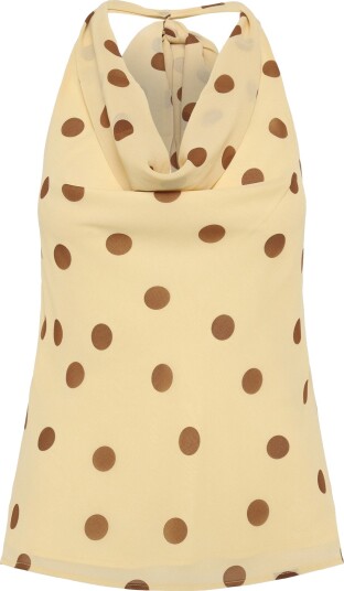 Gina Tricot Scarf Top   Yellow   42