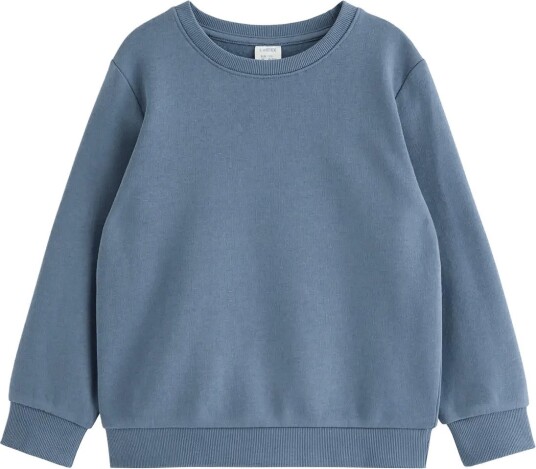 Lindex Sweatshirt With Brushed Inside Blue 104