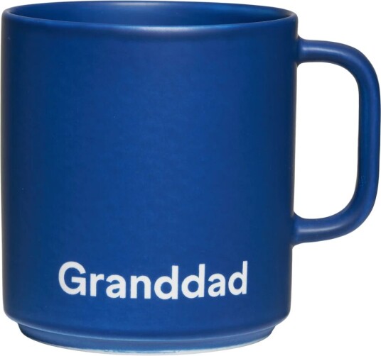 Design Letters VIP favorittkopp med hank 25 cl Granddad-midnight blue