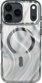 MTP Products iPhone 18 Pro/17 Pro Mutural magnetisk glitrende hybrid-deksel Svart