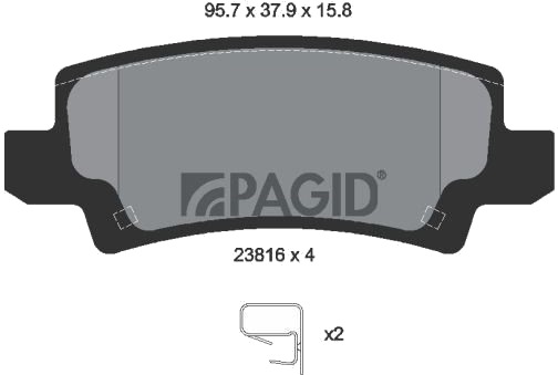 PAGID T1398N Bremseklosser PAGID T1398N Bremseklosser