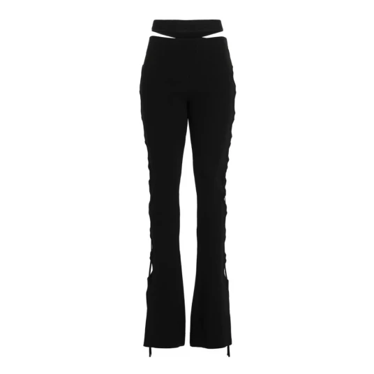 Andrea Adamo Dame Bukser Svart M Andrea Adamo Dame Bukser Svart M