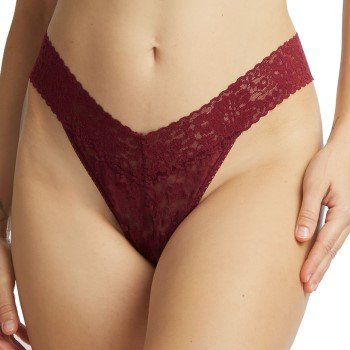 Hanky Panky Truser Daily Lace Original Rise Thong Vinr?d nylon One Size Dame