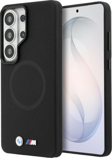 BMW-logo i metall, MagSafe-etui til Samsung Galaxy S26 Ultra – svart