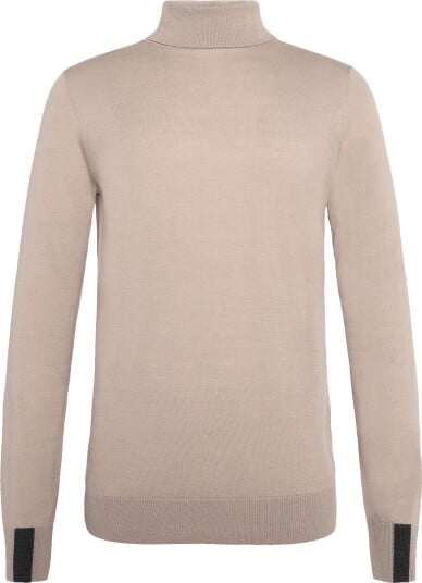 Mos Mosh Gallery Mmgadam Soft Roll Neck Knit - Beige - XXL