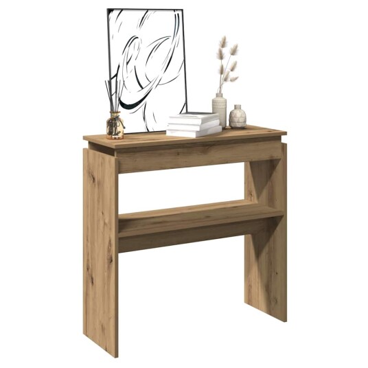 Konsollbord artisan eik 102x30x80 cm konstruert tre 8721158439802
