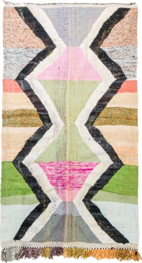 Marokkansk Boucherouite teppe 145 x 255 cm Størrelse: 145 x 255 cm