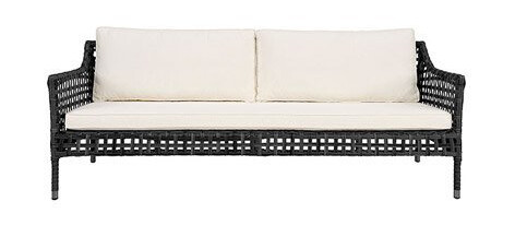 Santa Monica sofa svart 3-seter
