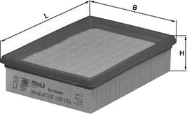 MAHLE LX 337 Luftfilter MAHLE LX 337 Luftfilter