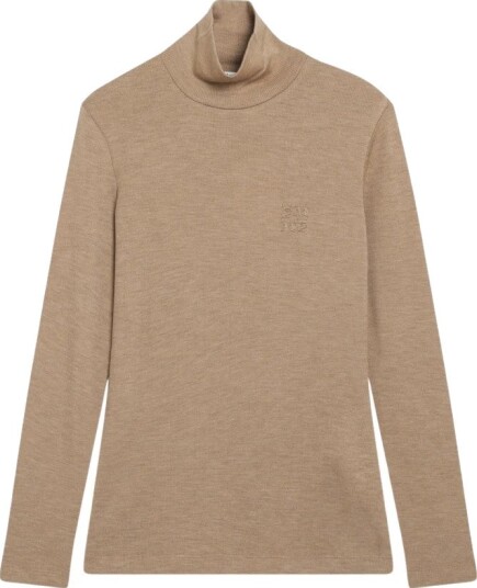Max Mara Dame Strikkevarer Beige L,