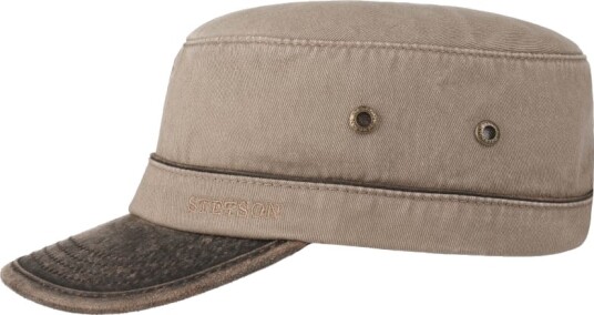Stetson Army Cap Cotton S, Brown