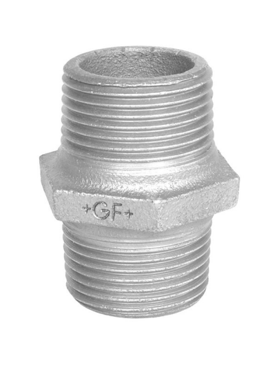 GF Galvanisert 2" Dobbel Nippel for Rørinstallasjoner GF Galvanisert 2" Dobbel Nippel for Rørinstallasjoner