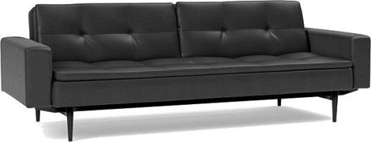 Sovesofa Dublexo med Armlener & Sort Styletto ben B 2014087