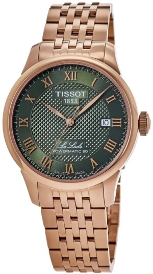 Tissot Herreklokke T006.407.33.093.00 Le Locle Grønn/Rose gulltonet