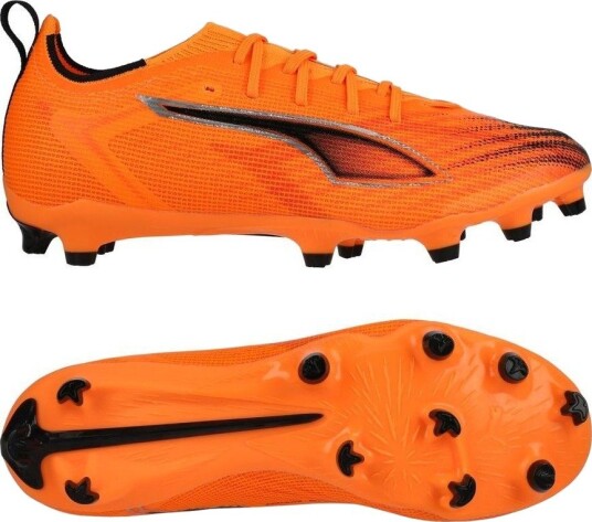 PUMA Ultra 6 Pro FG/AG Hot Pursuit Varmebrann/PUMA Svart/rød Barn størrelse 28 PUMA Ultra 6 Pro FG/AG Hot Pursuit Varmebrann/PUMA Svart/rød Barn størrelse 28