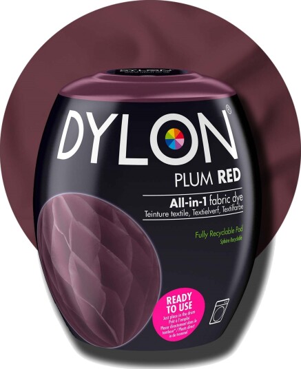 Dylon Pod All in 1 Tekstilfarge Plum Red