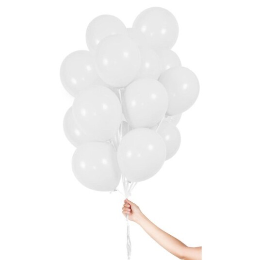 Ballonger 30 pk. Hvit