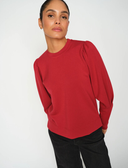 MOS MOSH Mmwinan O-Ls Sweatshirt - Red - XS MOS MOSH Mmwinan O-Ls Sweatshirt - Red - XS
