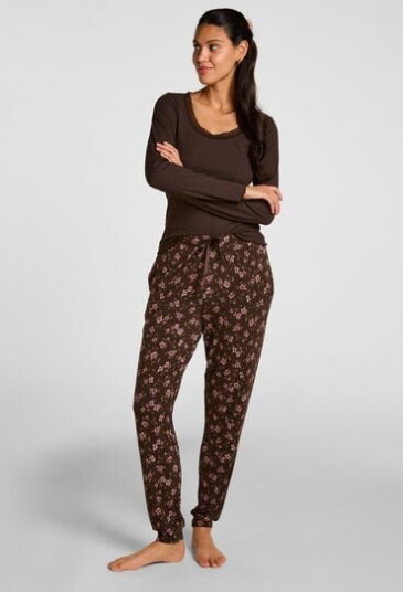 Hunkemöller Pyjamabukser Jersey Brun
