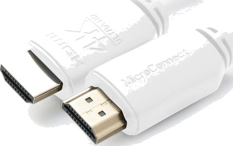 MicroConnect 5m HDMI-kabel Ultra High Speed 4K med Ethernet Hvit