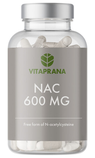 NAC 600 mg Aminosyre 100 kapsler