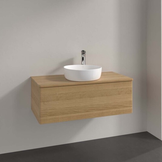 Villeroy & Boch Antao Servantskap med 1 skuff 100x50x36 cm u/lys Eik