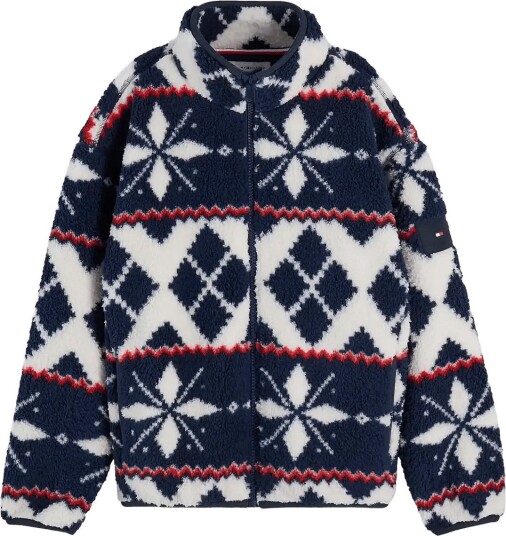 Tommy Hilfiger Festive Polar Jacket OFF WHITE 152
