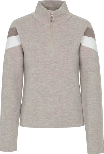 WoolLand Hemsedal Half zip Ullgenser Dame Latte S WoolLand Hemsedal Half zip Ullgenser Dame Latte S