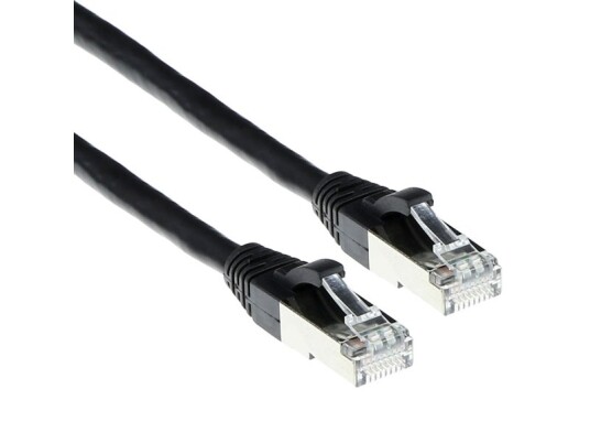 Act Black 25 Meter Sftp Cat6a Patch Cable Snagless With Rj45 Connectors. Cat6a S/Ftp Snagless Bk 25.00M Fb6925