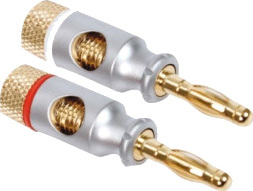 HiFi-bananplugger 2-pk. HiFi-bananplugger 2-pk.