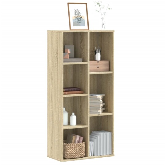  Bokhylle sonoma eik 50x25x105 cm konstruert tre