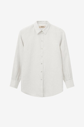 MOS MOSH - Skjorte mmKarli Linen Shirt - Hvit
