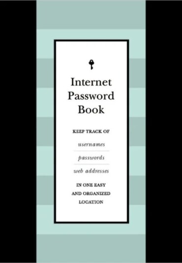 Internet Password Book Av Editors Of Chartwell Books