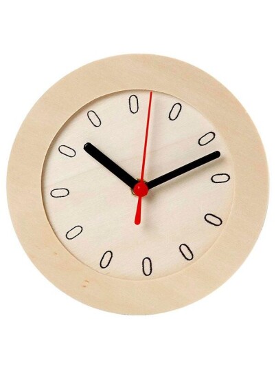 Creativ Company Clock with Wooden Frame Creativ Company Clock with Wooden Frame
