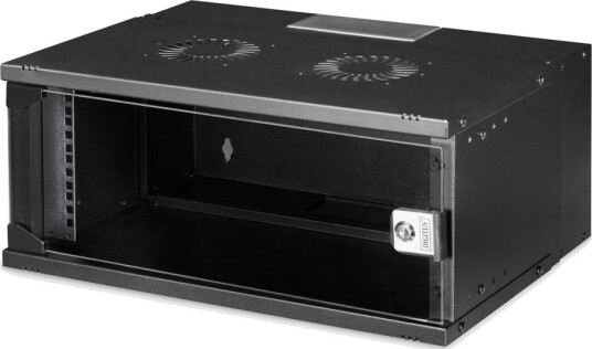 Digitus Soho Pro 4U Veggmontert Rackskap 540x400mm Svart RAL 9005