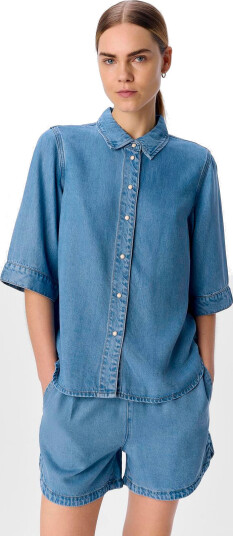 Object Objframe 2/4 Re Denim Top Noos - Blue - M