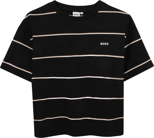 BOSS Short Sleeves Tee Shirt Black 116 BOSS Short Sleeves Tee Shirt Black 116