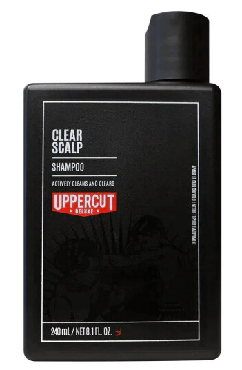 Uppercut Deluxe Clear Scalp Sjampo 240 ml - Rensende for Alle Hårtyper