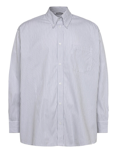 Weekday Oversized Long Sleeve Shirt - Blue - M Weekday Oversized Long Sleeve Shirt - Blue - M