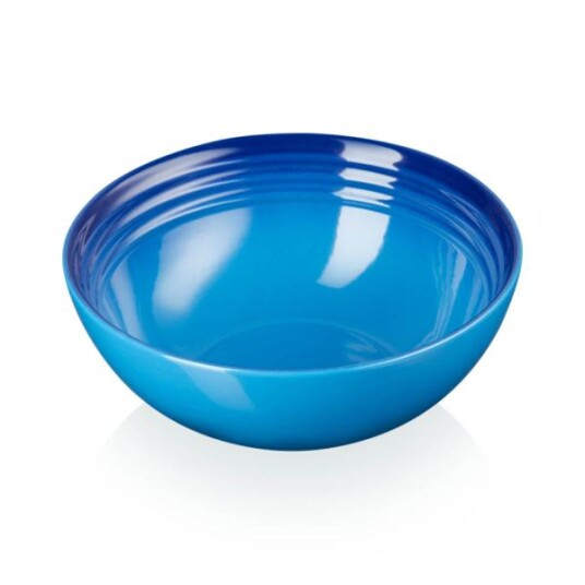 Le Creuset Signature dyp tallerken 16 cm azure blue Le Creuset Signature dyp tallerken 16 cm azure blue