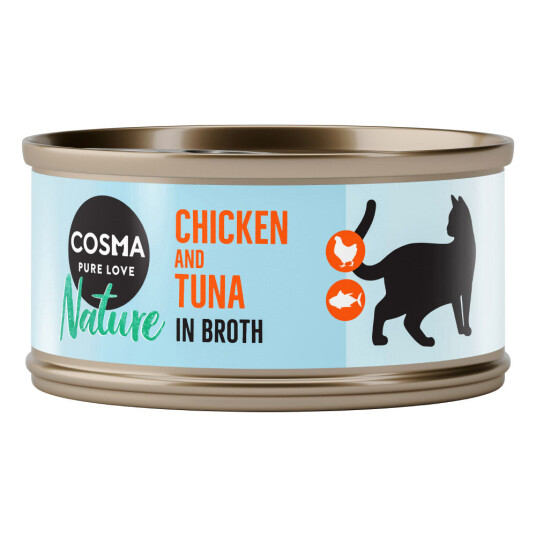 Cosma Nature 6 X 70 G Kyllingbryst & Tunfisk