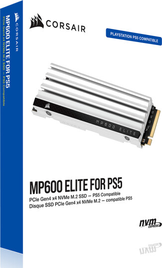 Corsair MP600 ELITE 2TB M.2 PCIe 4.0 SSD for PlayStation 5 - Rask lagring Corsair MP600 ELITE 2TB M.2 PCIe 4.0 SSD for PlayStation 5 - Rask lagring